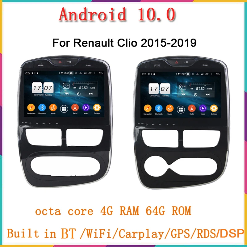 Sumdymax 4 Гб ОЗУ 64 ПЗУ 10 1 &quotAndroid 0 автомобильный аудио dvd плеер для Renault Clio GPS радио
