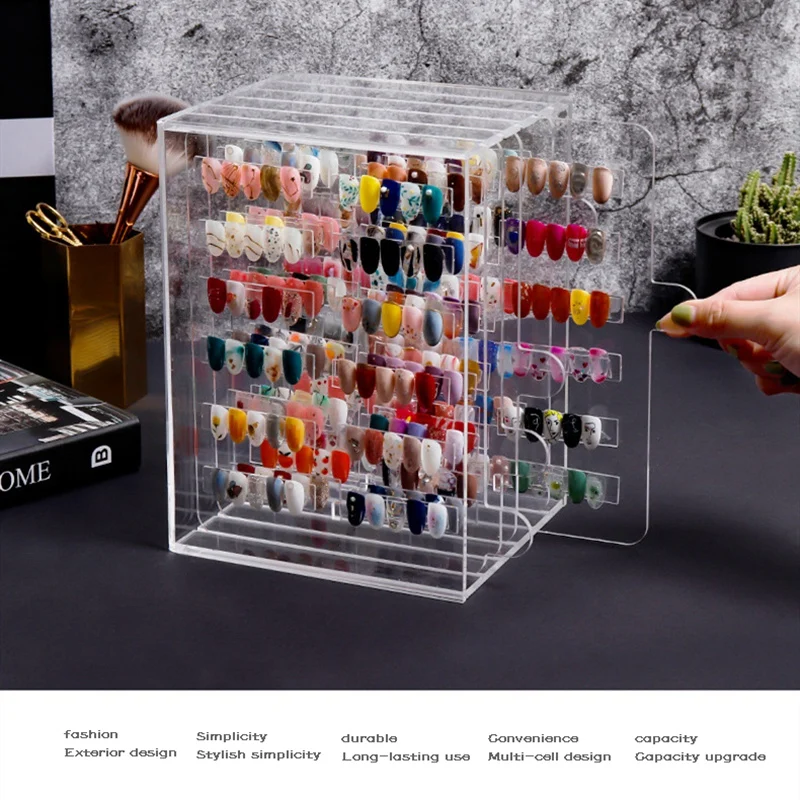 Витрина для ногтей Гель-лак нейл-арта цветов акриловая магнитная доска