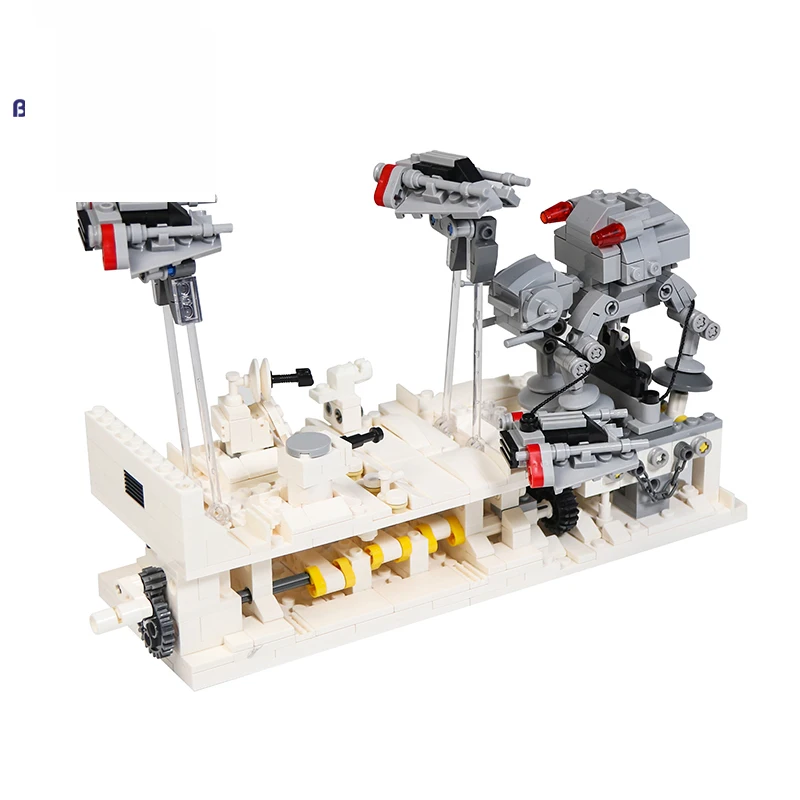 

MOC Scene Battle of Hoth Building Blocks Kit For Star of Space Robot Wars Scenery Bricks Assemble Idea Toys For Children Gifts