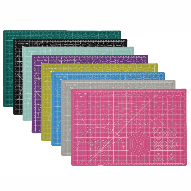 

A3 PVC Cutting Mat Leather Cutting Mat Board DIY Self-healing Patchwork Cutting Pad herramientas Handcraft Leather Tools Useful