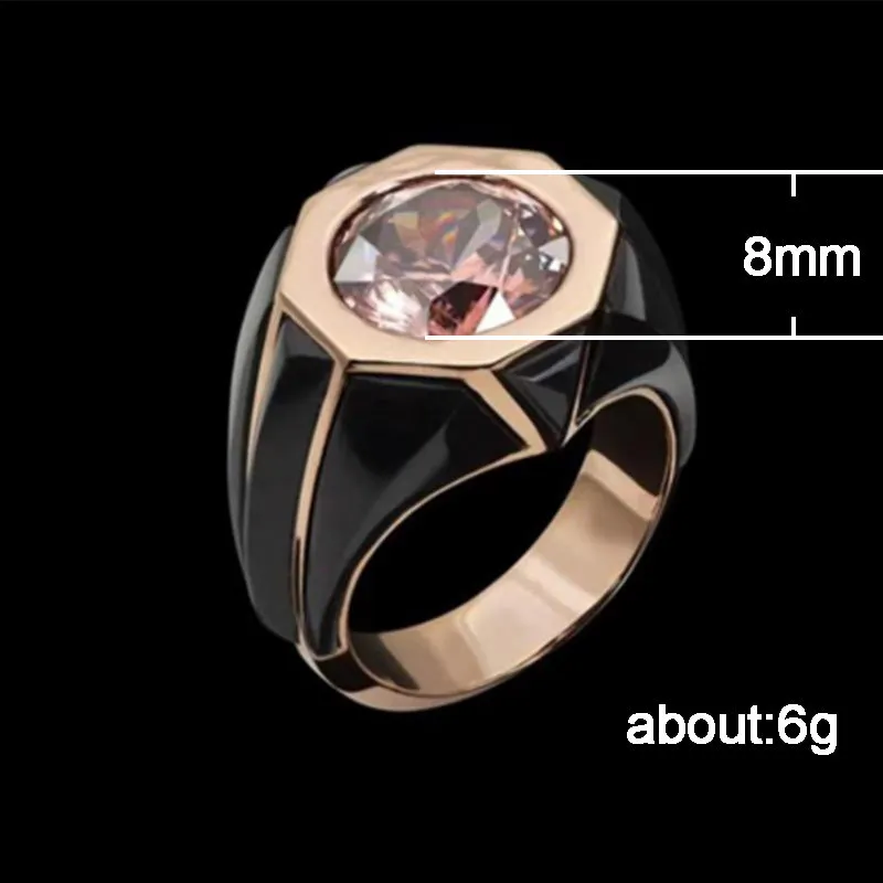 Горячее предложение новое модное кольцо восьмиугольное с каплями масла розовые