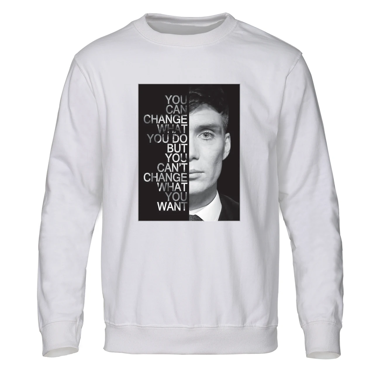 White Peaky Blinders ТВ-шоу принт мужская толстовка с забавным рисунком Осенняя спортивная одежда Хип-Хоп Топы Зимний флисовый пуловер Harajuku уличная одежда - Цвет: White