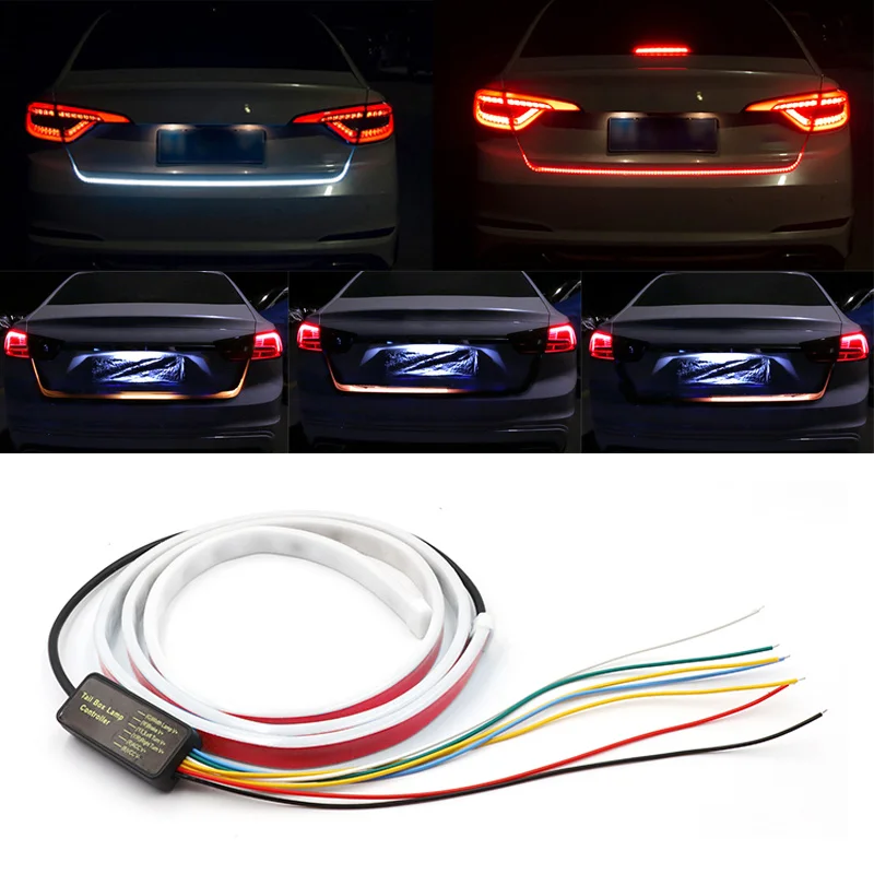 

120cm / 150cm floating dynamic streamer, additional led brake light, trunk tailgate cable, flashing signal dynamic tape