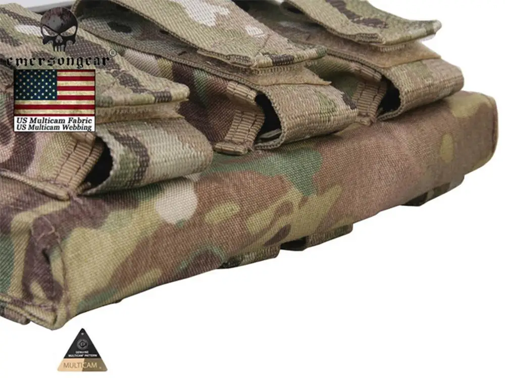 Emerson 5 56 пистолетная тройная сумка с открытым верхом боевая Molle мультикам EM6363MC|pouch