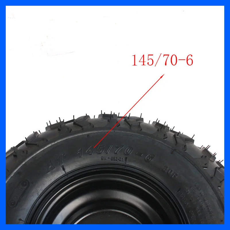 High Quality 145/70-6 Tires for 50cc 70 90 110cc 125cc Kids Quad Dirt Bike Buggy ATV Buggy 6 Inch ATV Tubeless Tire images - 6
