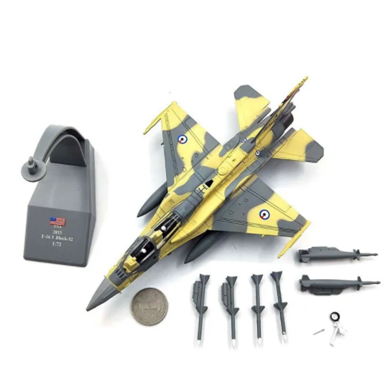 Коллекция 1: 72 Масштаб армии США F 16 Block52 пустыня модель самолета истребителя Литой