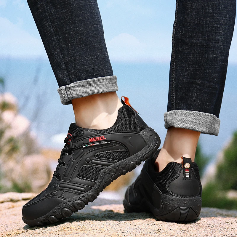 Уличные кроссовки обувь для кемпинга мужчин тактическая походная лета дышащая