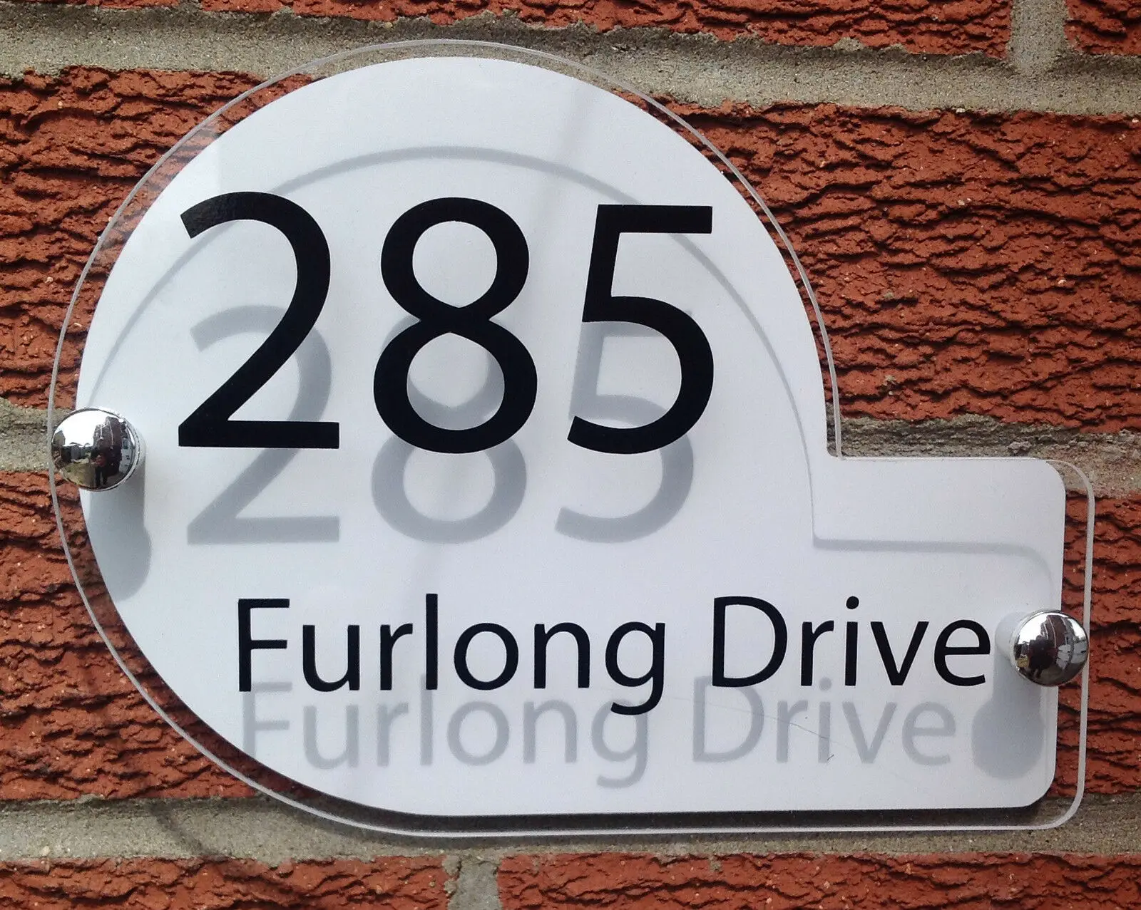 

Custom Modern House Sign Plaque Quality Arcylic+Aluminum Plastic Backplate