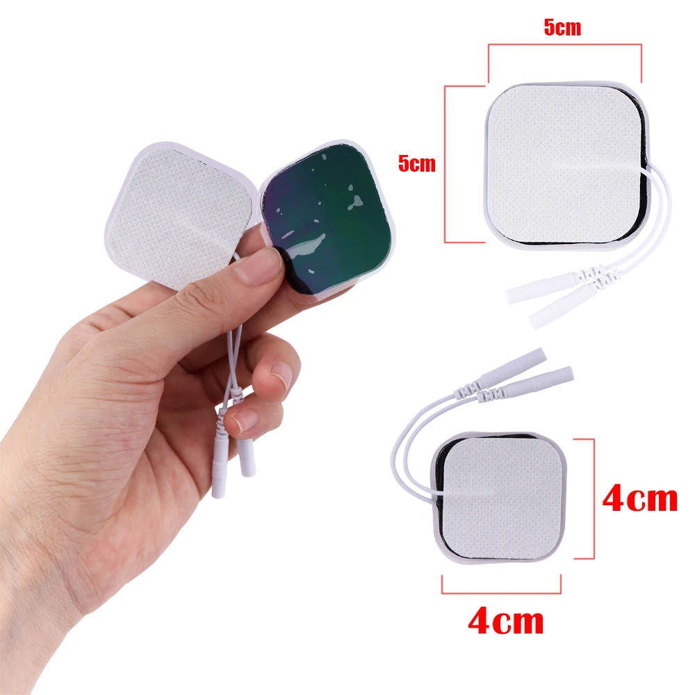 50 шт/100 шт Самоклеющиеся Сменные десятки электродов квадратные 4*4/5*5 см мышечный