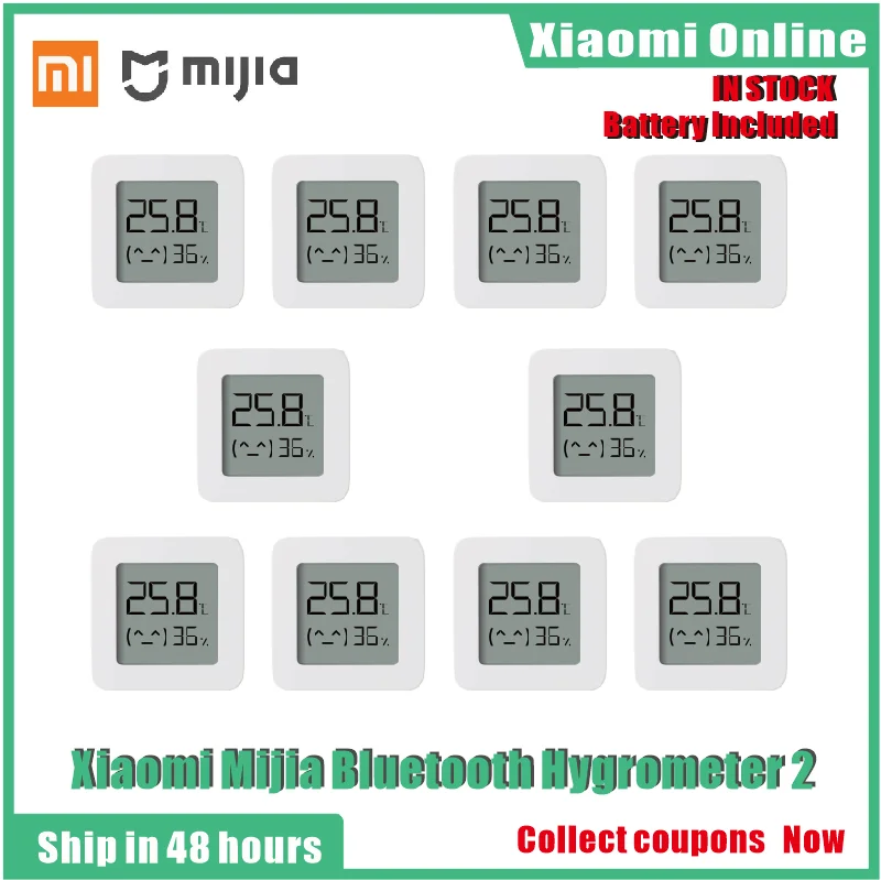 2020New 1 10 шт. Xiaomi Mijia Bluetooth термометр 2 беспроводной смарт Электрический цифровой