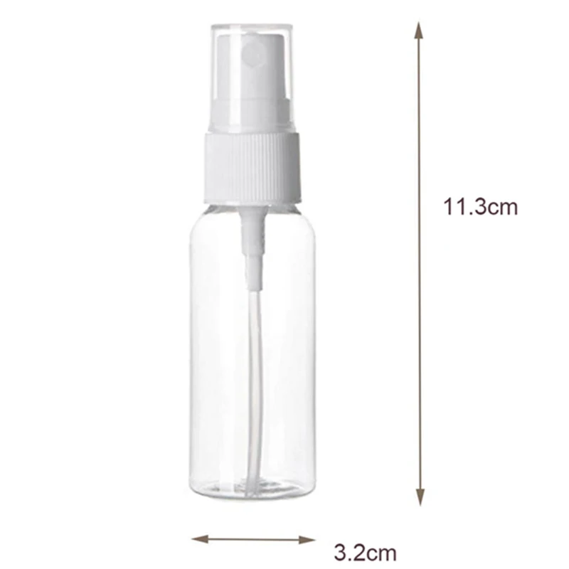 

50 Pieces 50Ml Spray Bottles Plastic Empty Refillable Atomiser Transparent Travel Bottle