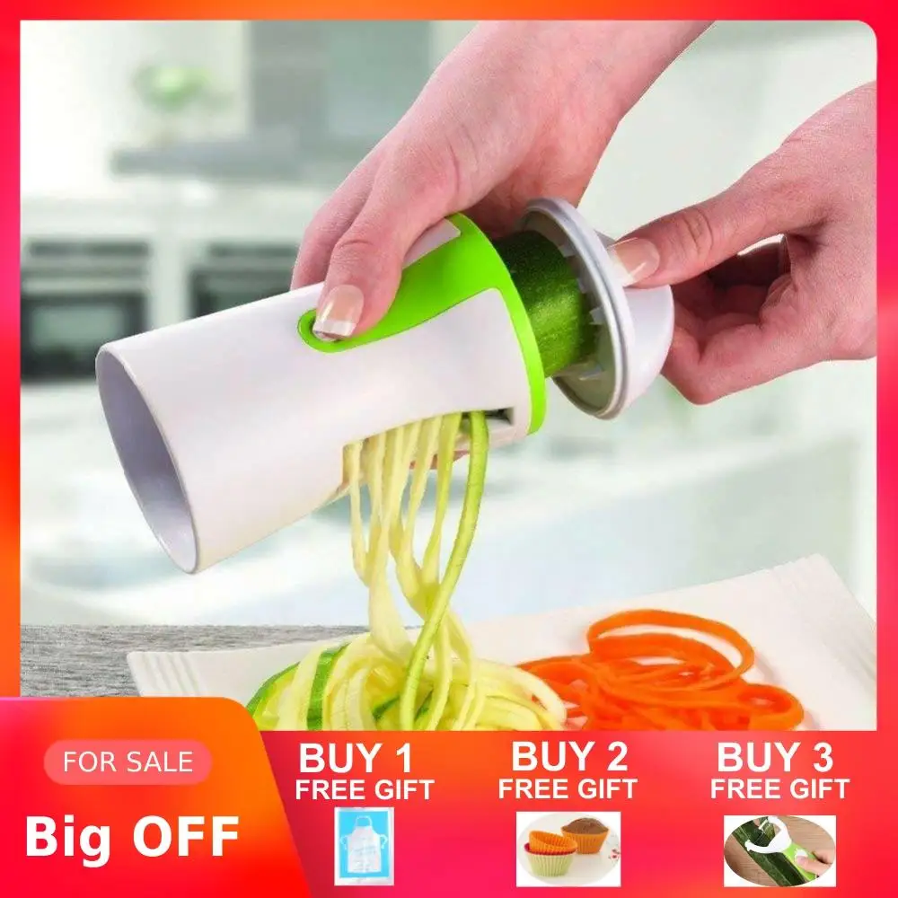 Портативный спиральный овощерезка ручной нож для чистки овощей из нержавеющей