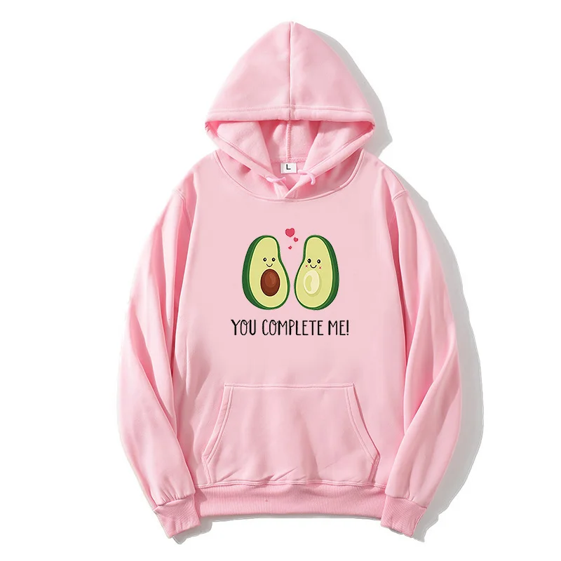 

Fashion Harajuku Casual Korean Ladies Pullover Hoodie Kawaii Cartoon Avocado Print Sweatshirt Ladies You Let Me Put On A Jacket