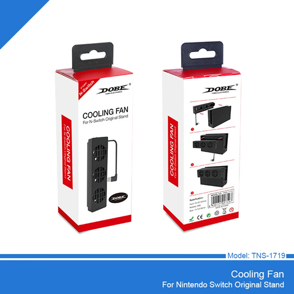 USB вентилятор охлаждения радиатор для игровой консоли Nintendo Switch с регулируемой