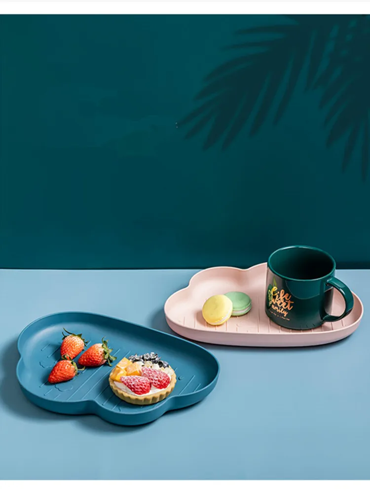 Nordic Style Creative Fruits Plates Home Use Lovely Color Storage Trays Snacks/Candies Strawberry Shape Nuts Plate | Дом и сад