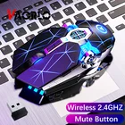 Игровая мышь VAORLO A7, перезаряжаемая Бесшумная Беспроводная офисная мышь, 2,4 ГГц, USB, 1600DPI, оптическая эргономичная мышь для ПК, ноутбука, геймеров