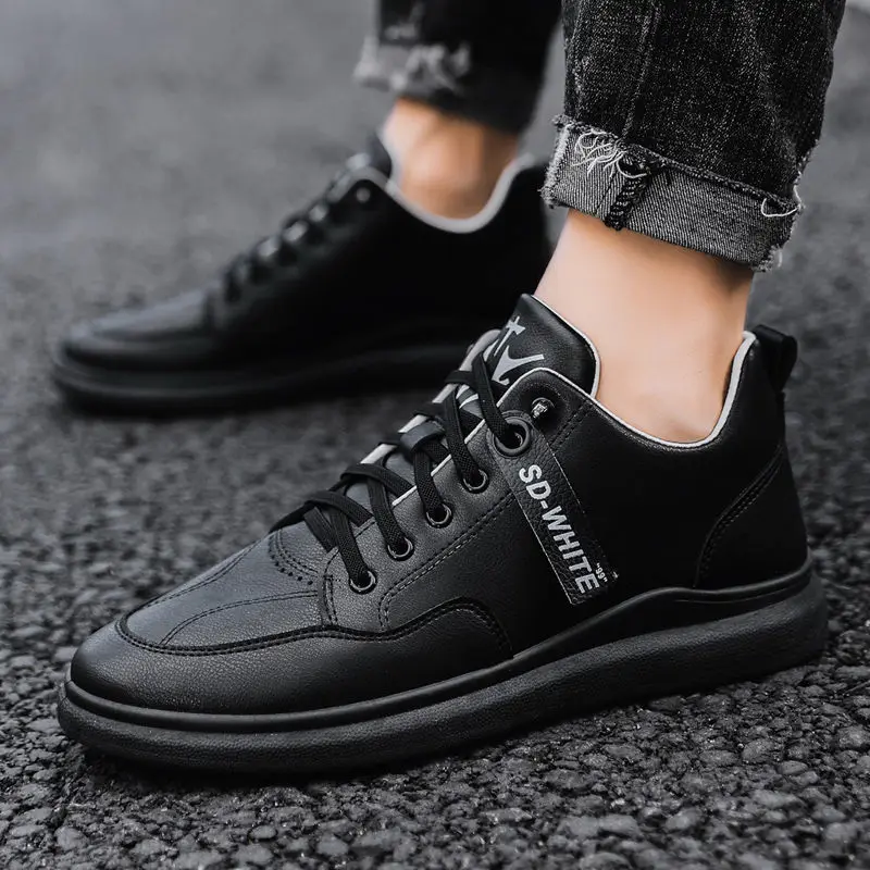 

Autumn Men's Shoes Waterproof Sports Casual Shoes Men's Fashion Men's Thick-soled All-match Casual White Shoes Platform Shoes