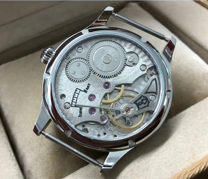 Sapphire Crystalnew fashion 44 мм без логотипа эмаль белый циферблат азиатские 6498 17