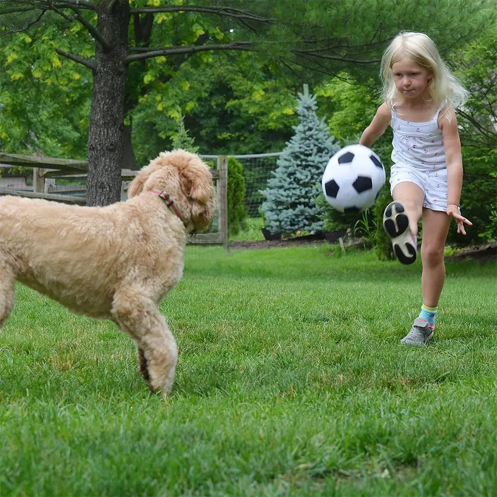 

8inch Soccer Sports Ball Plush Football Throw Pillow Toy For Toddler Boys Kids Baby Gift Plush Stuffed Soft W5C0