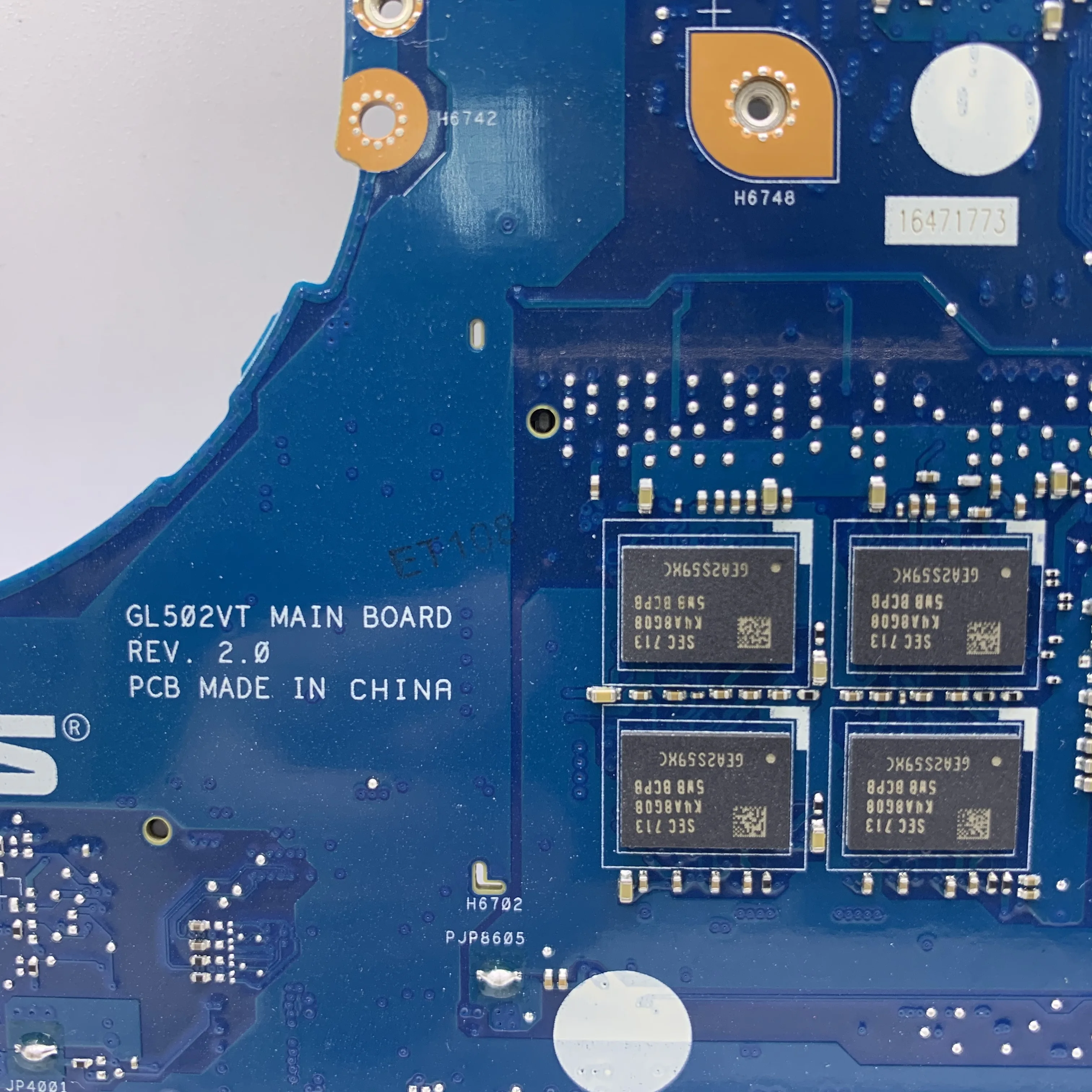 Материнская плата KEFU ROG GL502VT для ноутбука ASUS GL502VM GL502VY рабочая оригинальная