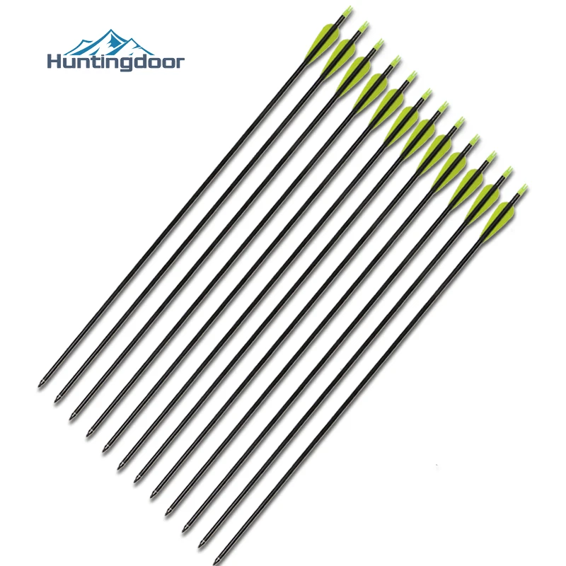 6/12 шт. Стрела из стекловолокна для стрельбы лука Охотничья стрела 32 дюймовая с