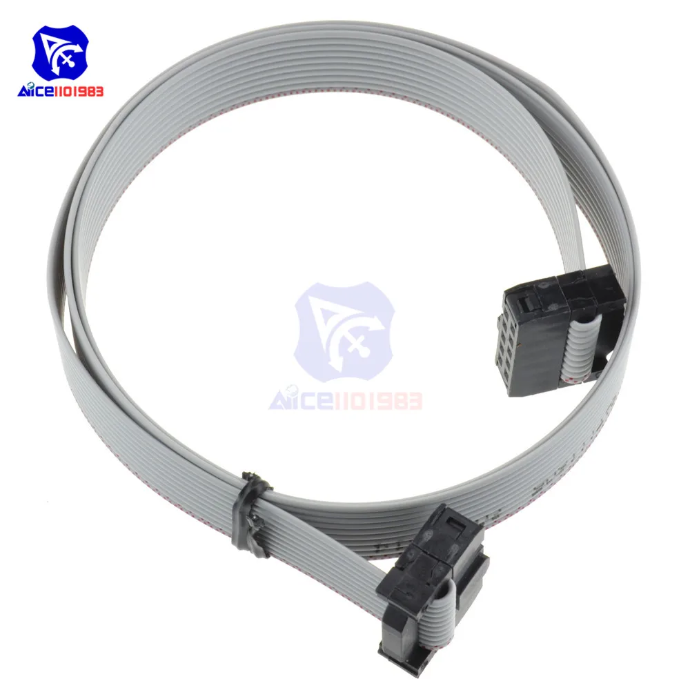 Плоский кабель для передачи данных diymore 70 см 10 Pin USB ASP FAI JTAG AVR P IDC 2 54 мм| |