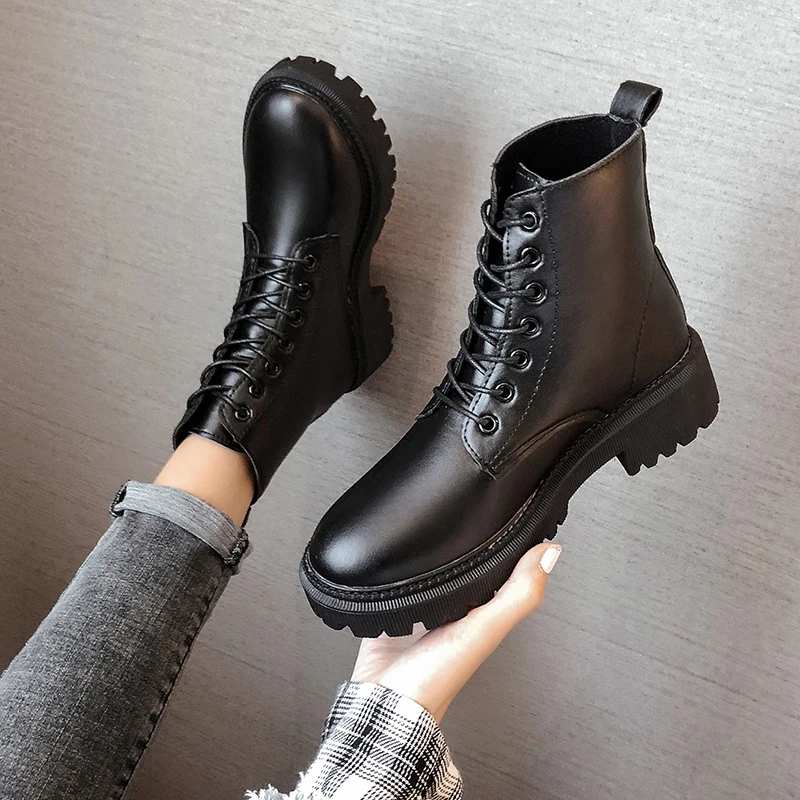 

Winter shoes Women 2021 New Genuine Leather Ladies Snow Boots Wool Warm Non-slip Women's Ankle Boots