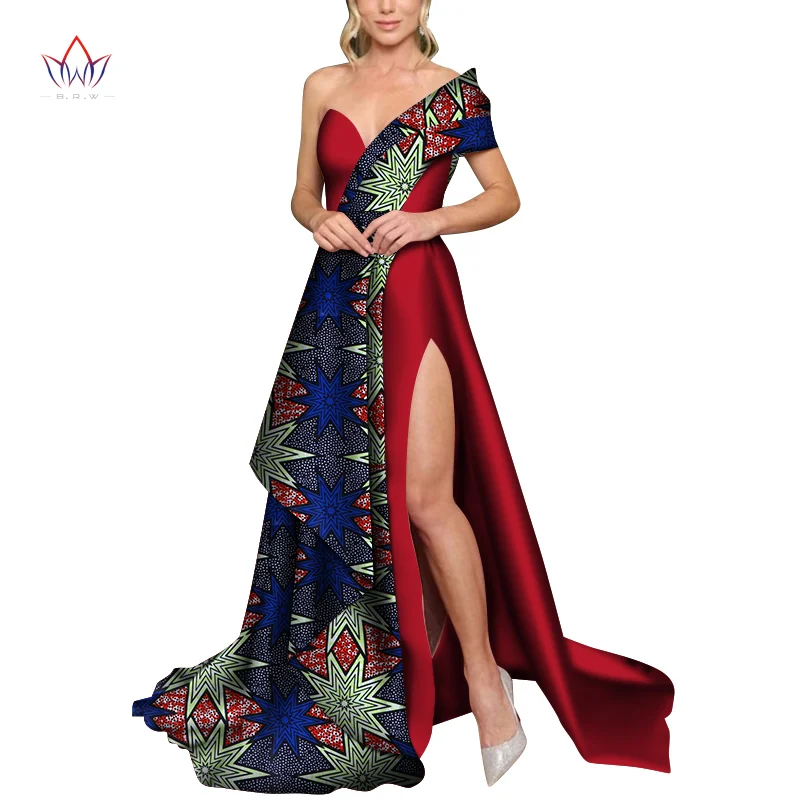 African Dresses For Women 2021 New African Africa Clothing Fashion Designs Dashiki African Wax Prints For Women Clothing WY7356