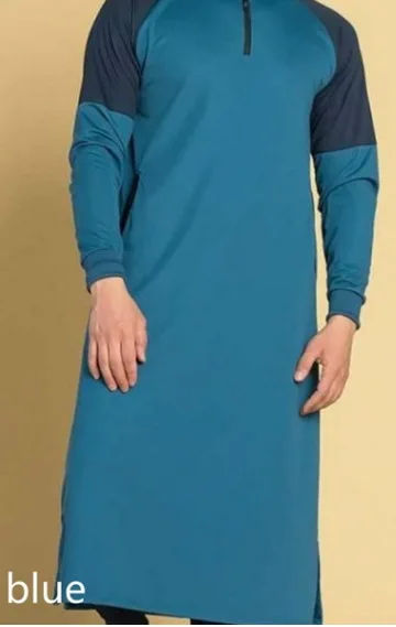 Мусульманский мужской халат с длинным рукавом Саудовская Арабский Тауб джубба мужская одежда Пакистан кафтан абайя Толстовка исламские то... от AliExpress WW