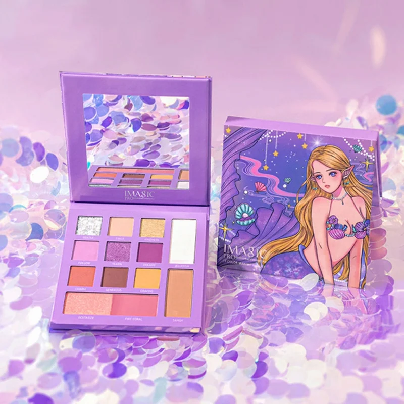 2020 13 цветов Тени для век матовые перламутровые смешанные диски блестящие Румяна