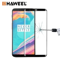 haweel 3d curved edge 9h hardness hd tempered glass screen protector for oneplus 5t