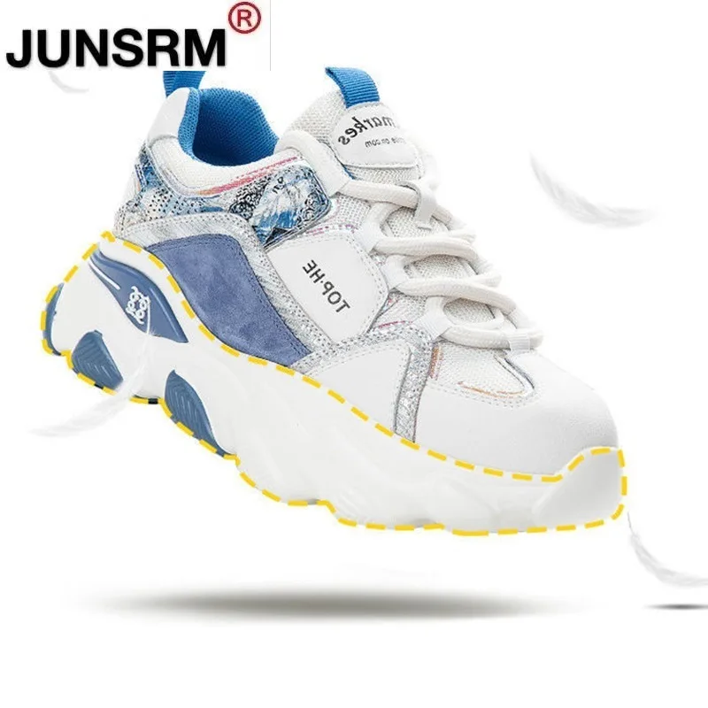 

Autumn Women Fashion Sneakers Platform Leather Old Dad Shoes Luxury Designers Woman Chunky Sports Casual Shoes Zapatos Mujer