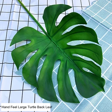 70cm long Soft glue Artificial Monstera Branch Palm Fern Turtle Leaf Faux Foliage Leaves For Home Decoration |