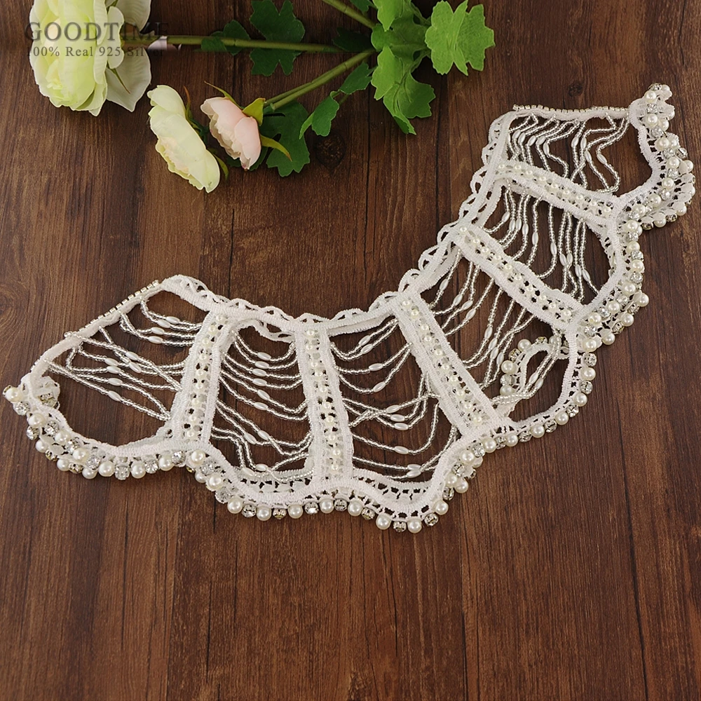 Шаль ручной работы с жемчугом плащ кристаллами свадебная цепочка на плечо шаль