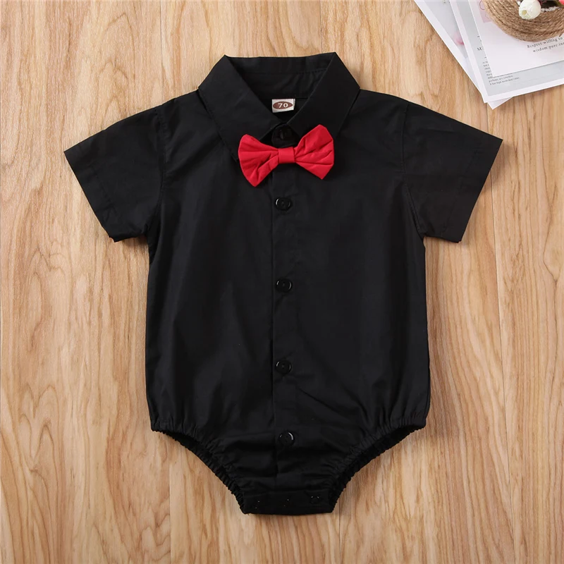 2020 NEW Toddler Newborn Baby Kid Boy Clothing Casual Gentleman Bowknot Rompers Jumpsuit Gift |