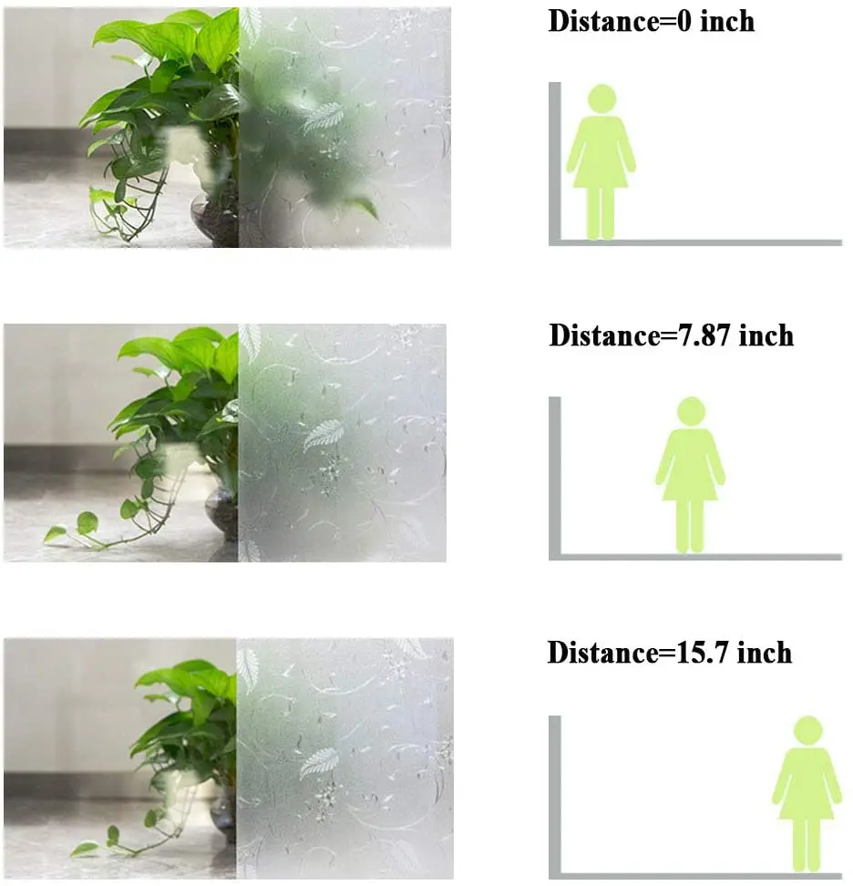 Виниловая оконная пленка YaJing декоративная УФ-наклейка на окна матовая клейкая