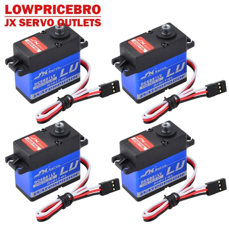 Водонепроницаемый металлический Шестеренчатый цифровой сервопривод JX DC5821LV 21 8