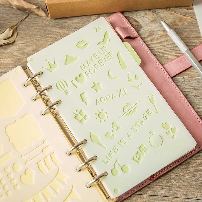 2 шт. DIY ремесло Трафаретный вырубной штамп трафарет для дневника молочных милые