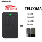433 МГц TELCOMA FM402, FM402E Пульт дистанционного управления для гаражных ворот Беспроводной пульт дистанционного управления для команд контроля доступа