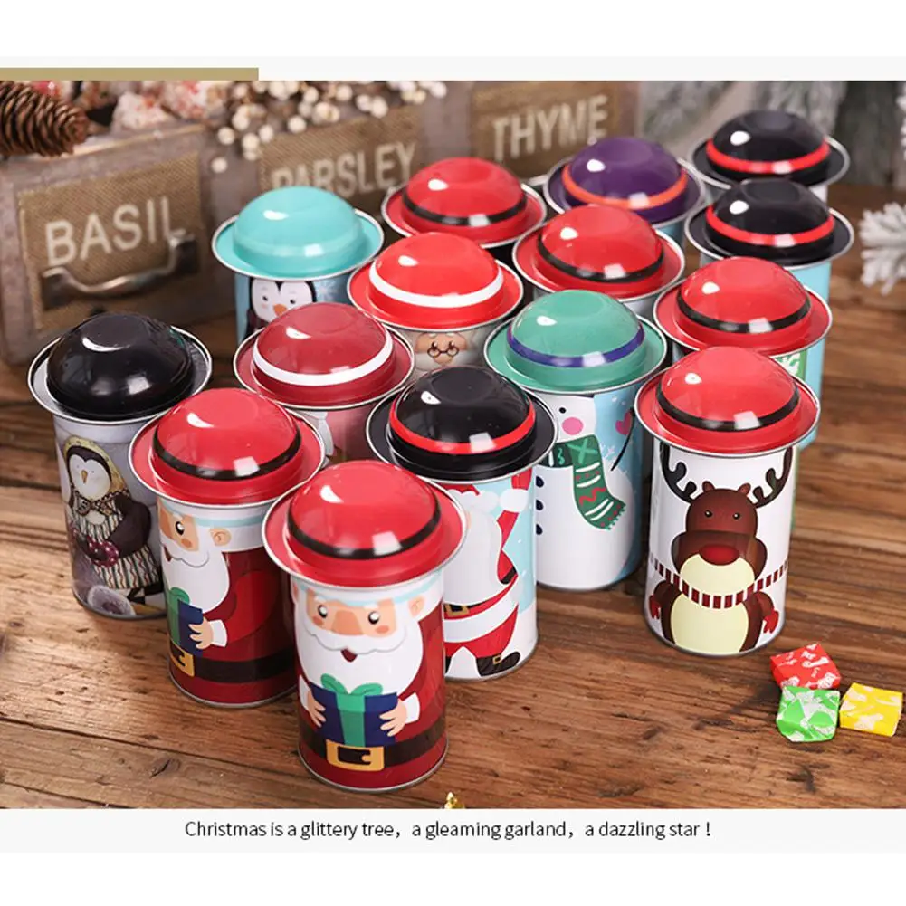 Studyset Рождество Санта Клаус/снеговик шаблон конфеты Ca железная банка для детской