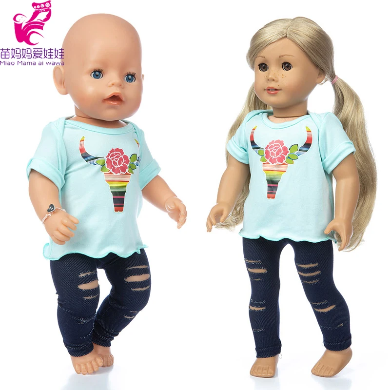 18 inch boy doll clothes t-shirt football short pants 43cm baby boys sport shirt | Dolls Accessories