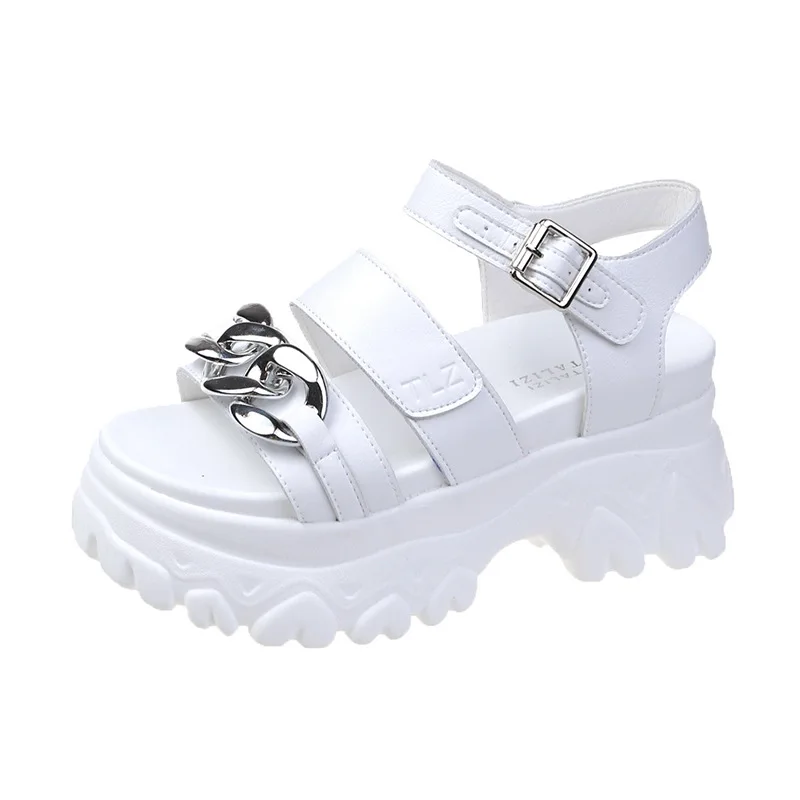 

Comfort Shoes for Women Clogs With Heel Clear Sandals 2021 Summer Suit Female Beige Muffins shoe Thick Low Gladiator New Fashion