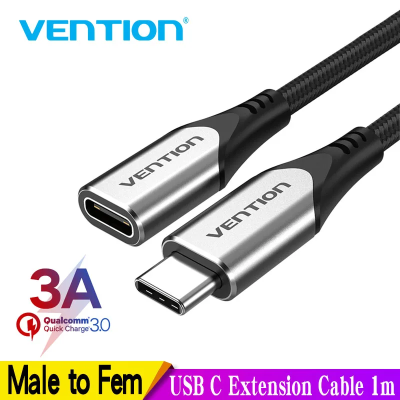 Vention USB C Удлинительный кабель типа удлинитель 4K Thubderbolt 3 Штекерный для MacBook Pro 1