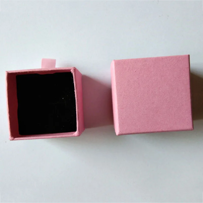 Pink Jewelry Box  Drawer Jewelry Organize Ring Earring Packaging Boxes Necklace Pendant Case Bracelet Packing 60pcs/Lot