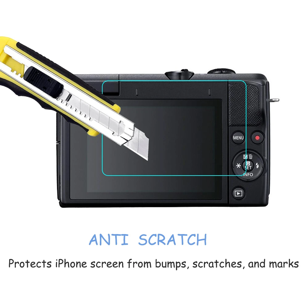 Закаленное защитное стекло для камеры Canon EOS M200 Защитная пленка M100 2.5D 9H HD