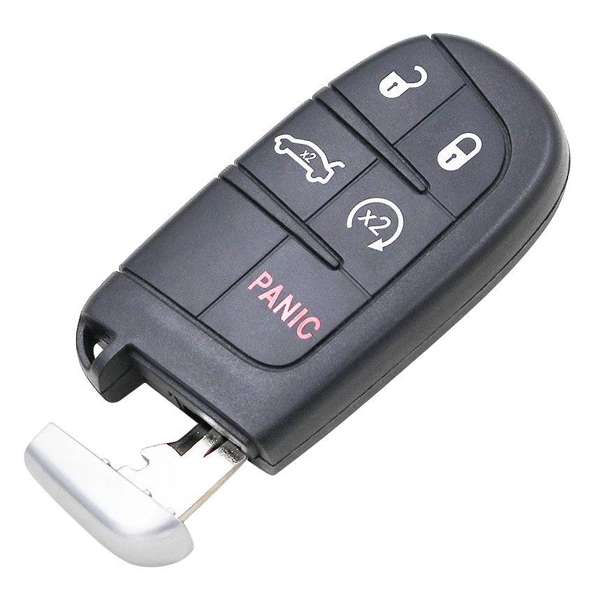 4 + 1/5 кнопки дистанционный смарт ключ брелок для Dodge Jeep Chrysler 433 МГц с ID46 7953A чип Uncut