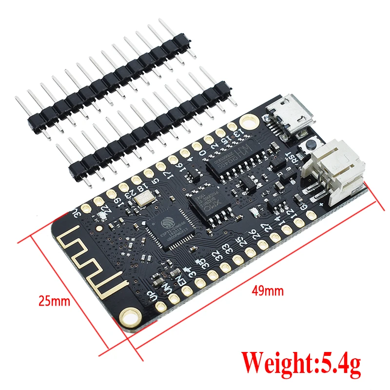 Для WEMOS Lite ESP32 V1.0.0 Wifi Bluetooth макетная плата антенна ESP-32 CH340C Rev1 micropyton 4MB Micro USB для arduino