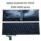 Сменная клавиатура X580 с подсветкой для ASUS X580VD N580 VD NX580 NX580V VD LA Latin blue KB ASM17B1 0KNB0 5605LA00 best