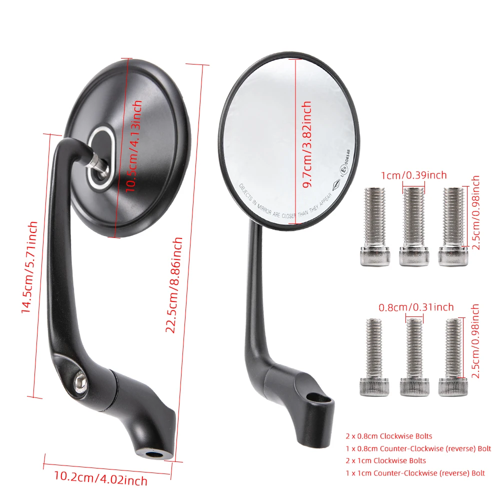 Мотоциклетные ЧПУ алюминиевые зеркала заднего вида боковые для YAMAHA MT07 MT09 MT-07 Kawasaki