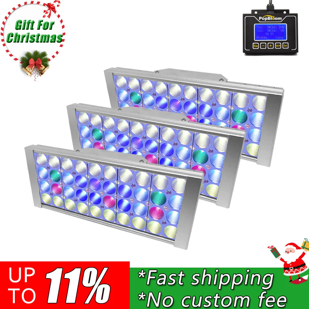 Popblom с регулируемой яркостью, программируемый завод для выращивания воды 6500k Аквариум Chihiros светодиодный светильник для крыши лампа для аквариума резервуар для растений FI3SP3